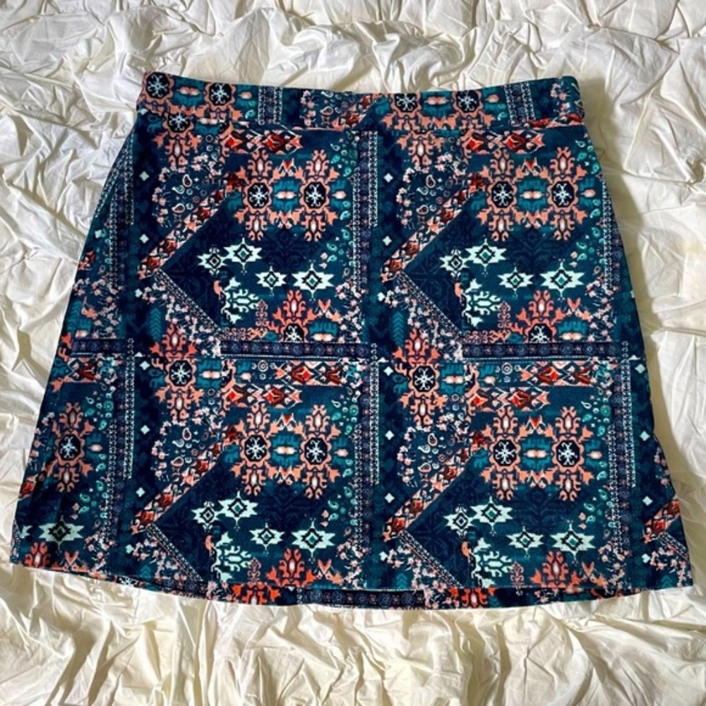 H&M Velvet Mini Skirt